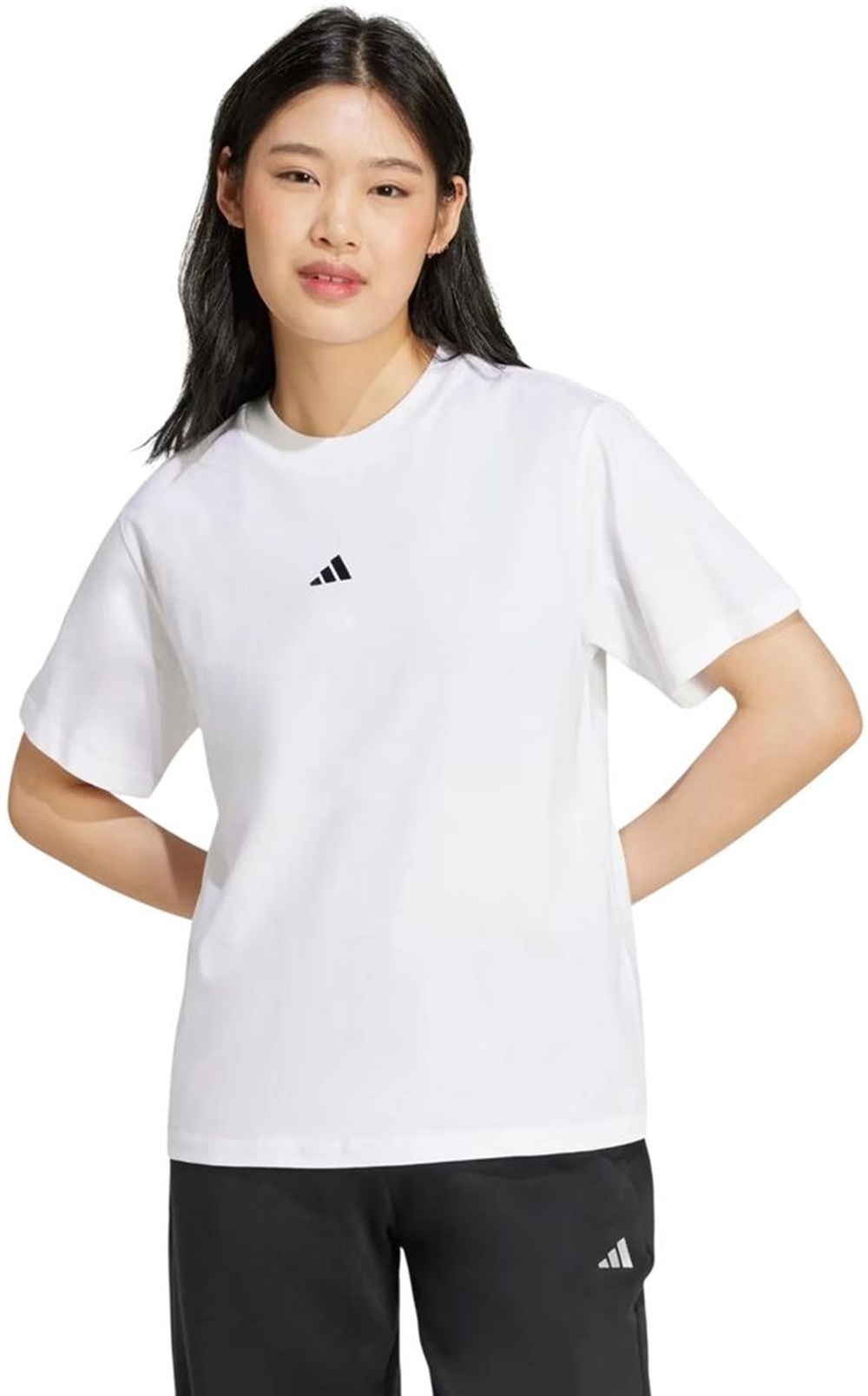 Футболка бавовняна жіноча Adidas W SL SJ T JC5944 XL білафото1