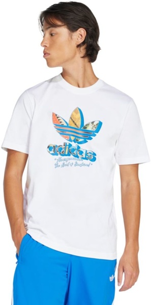 Футболка бавовняна чоловіча Adidas Q12 TS GREETING JD0708 M білафото