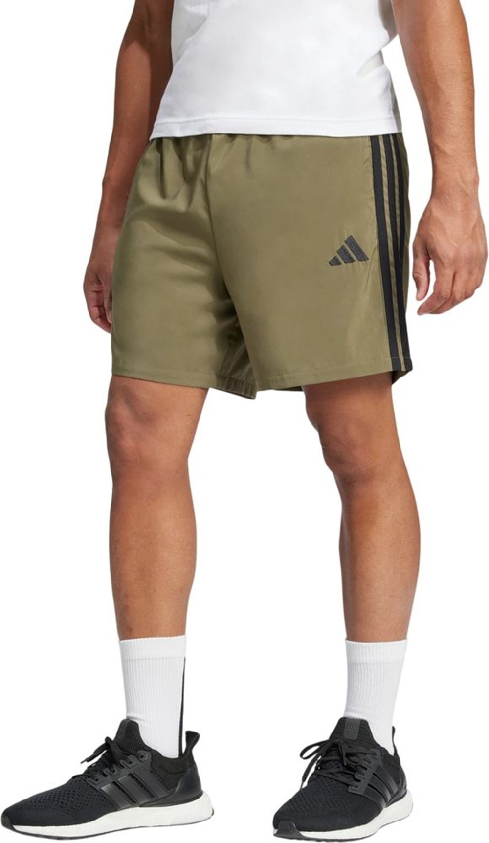 Шорти чоловічі Adidas Essential 3-Stripes Chelsea JE6434 S оливковіфото1