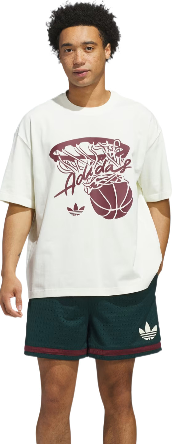 Футболка хлопковая Adidas HOT SHOT TEE JY3651 S молочная