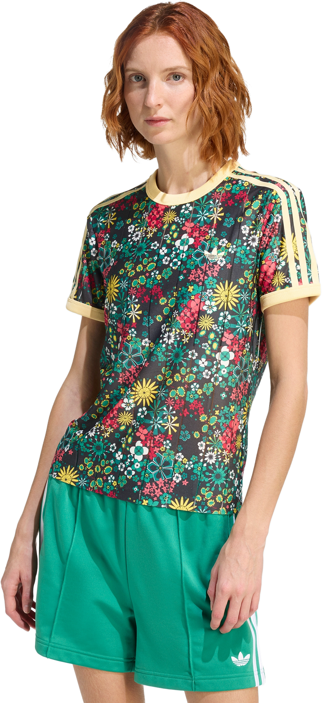 Футболка жіноча Adidas Originals x Liberty London 3 Stripes Tee KD5560 S чорнафото1