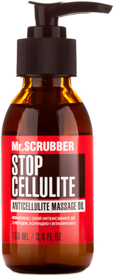 Антицеллюлитное массажное масло для тела Mr.Scrubber Stop Cellulite 100 мл фото 1