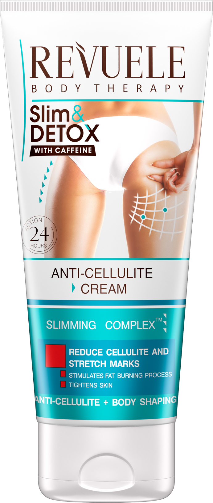 Крем антицелюлітний Revuele Slim&Detox з кофеїном 200 млфото1