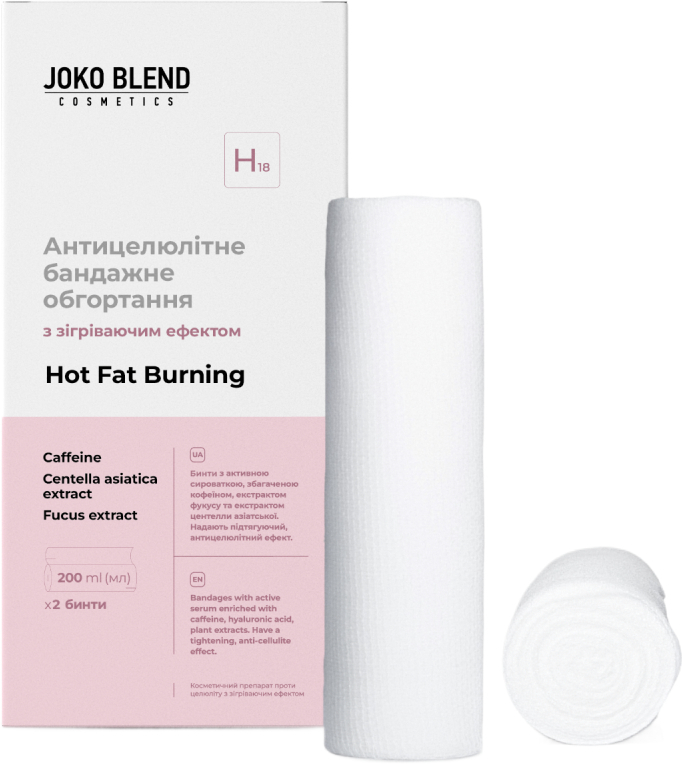 Антицелюлітне бандажне обгортання Joko Blend Hot Fat Burningз зігріваючим ефектомфото1
