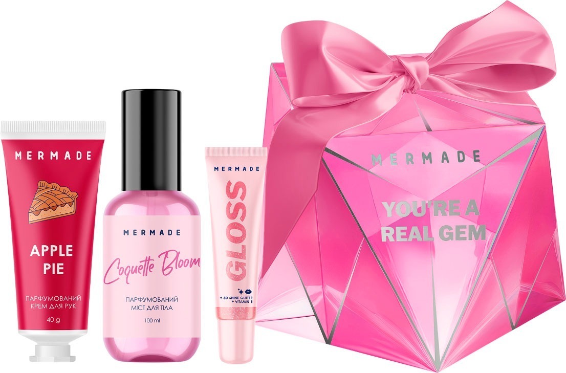 Подарунковий набір Mermade Rose Shine Діамантовийфото1