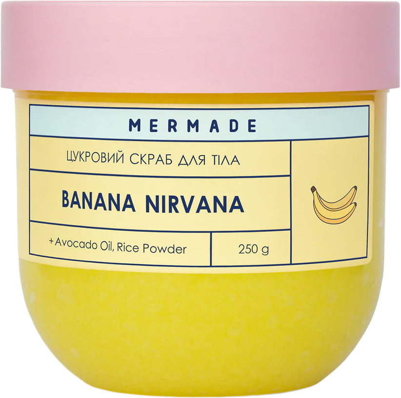 Цукровий скраб для тіла Mermade Banana Nirvana 250 гфото1