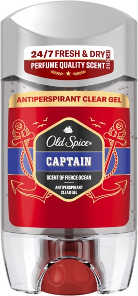 Гелевый антиперспирант Old Spice Captain Прозрачный 70 мл