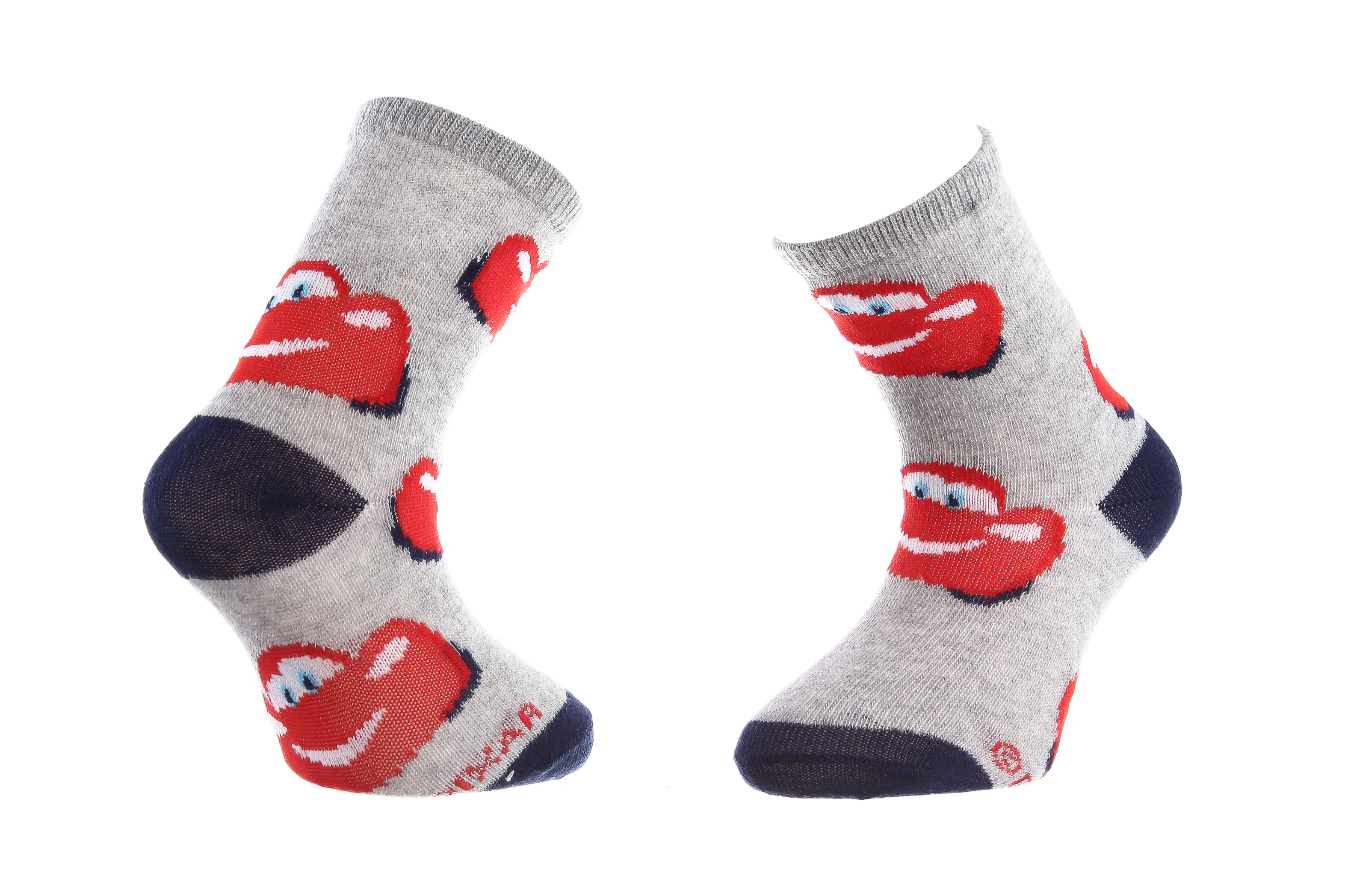 Шкарпетки дитячі Cars Socks 43897548-4 19-22 світло-сірі фото1