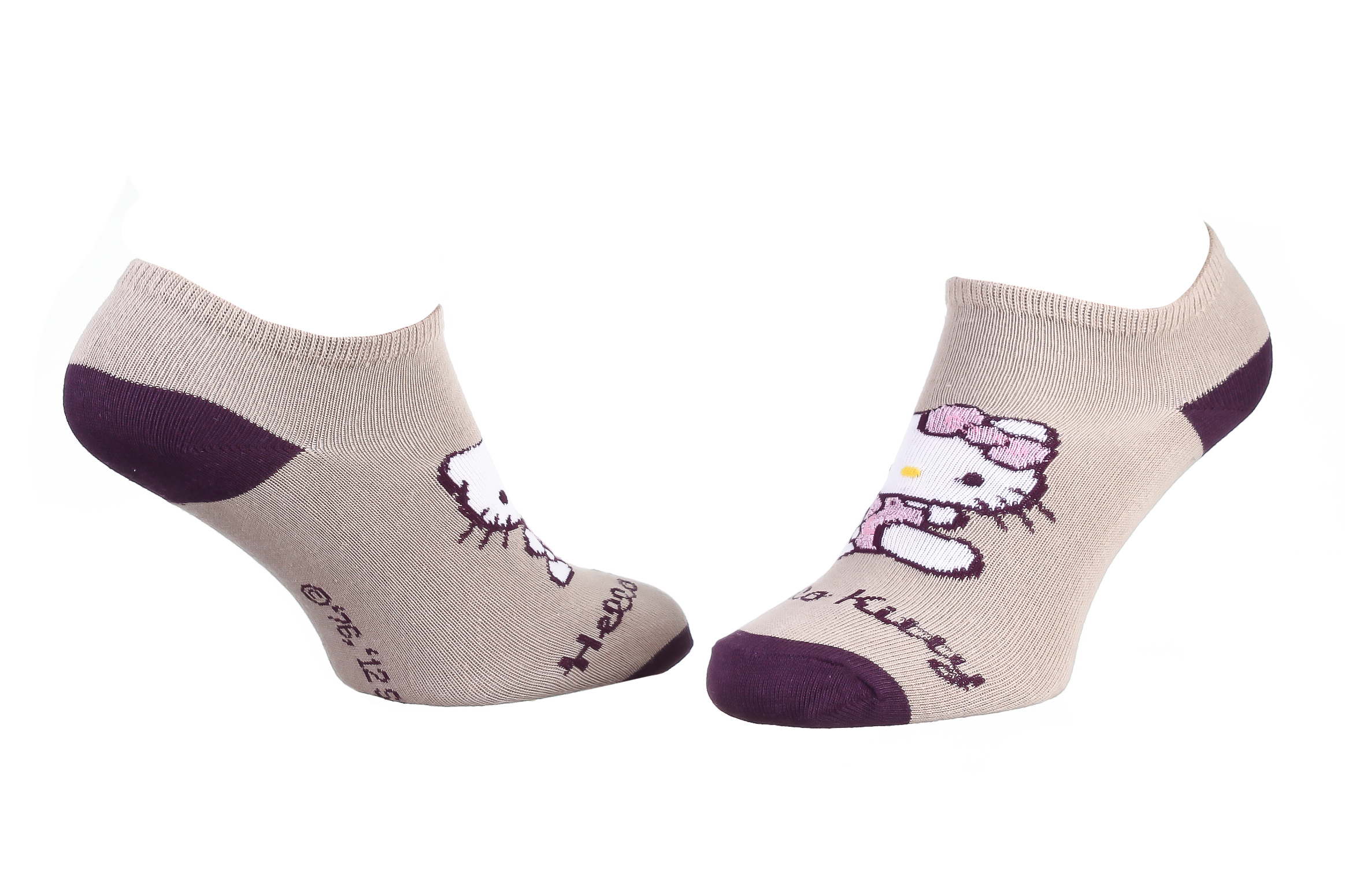 Шкарпетки дитячі Hello Kitty Court 13847651-4 35 - 41 сіро-жовті/фіолетові фото1
