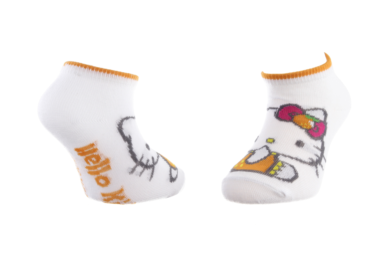 Шкарпетки дитячі Hello Kitty Hk Theme Orange 83890528-8 35-38 білі/помаранчеві