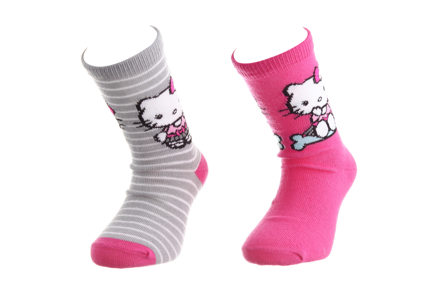 Набір шкарпеток дитячих Hello Kitty Socks 36762-1 31-35 2 шт пурпурні/сірі