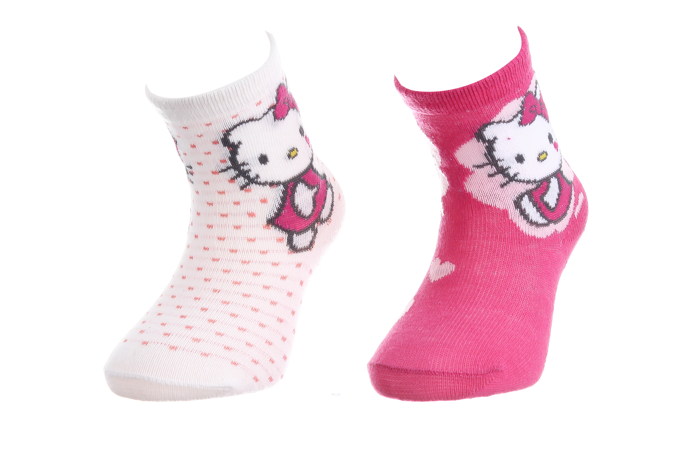 Шкарпетки дитячі Hello Kitty Socks 36785-1 19-22 білі/пурпурні фото1