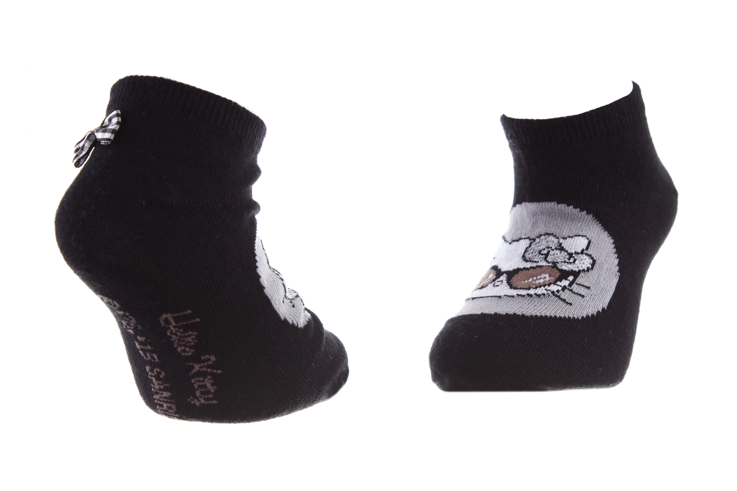 Шкарпетки дитячі Hello Kitty Tete De Hk Dans Bulle 83846423-4 35-37 чорні