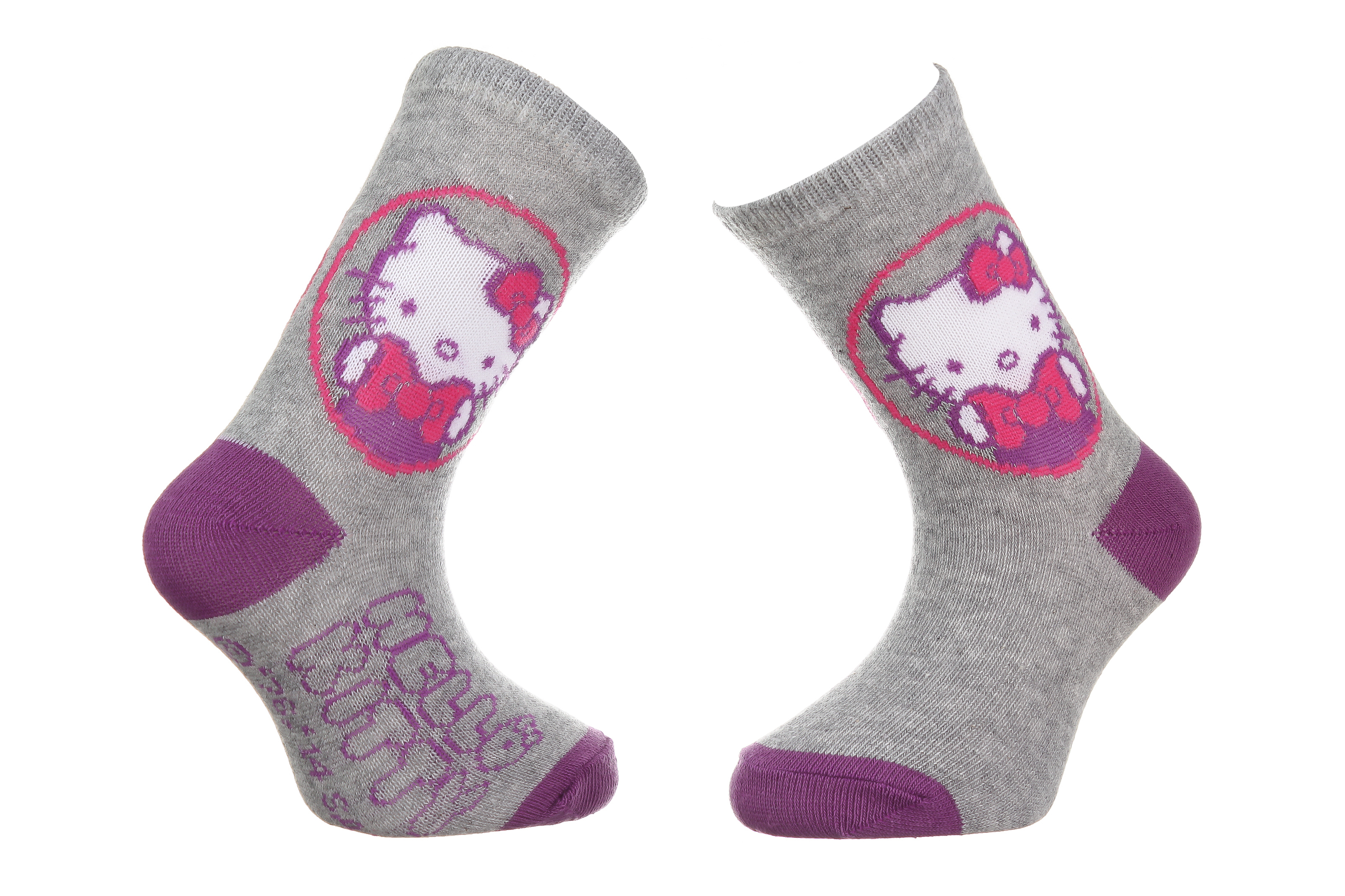 Шкарпетки дитячі Hello Kitty Tete Hk Ecriture 32770-3 19-22 пурпурні фото1