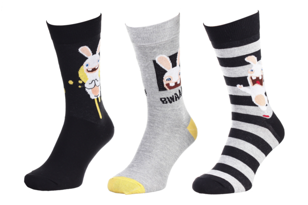 Шкарпетки дитячі Hello Kitty Lapin 93153362-1 40-46 чорні/сірі фото