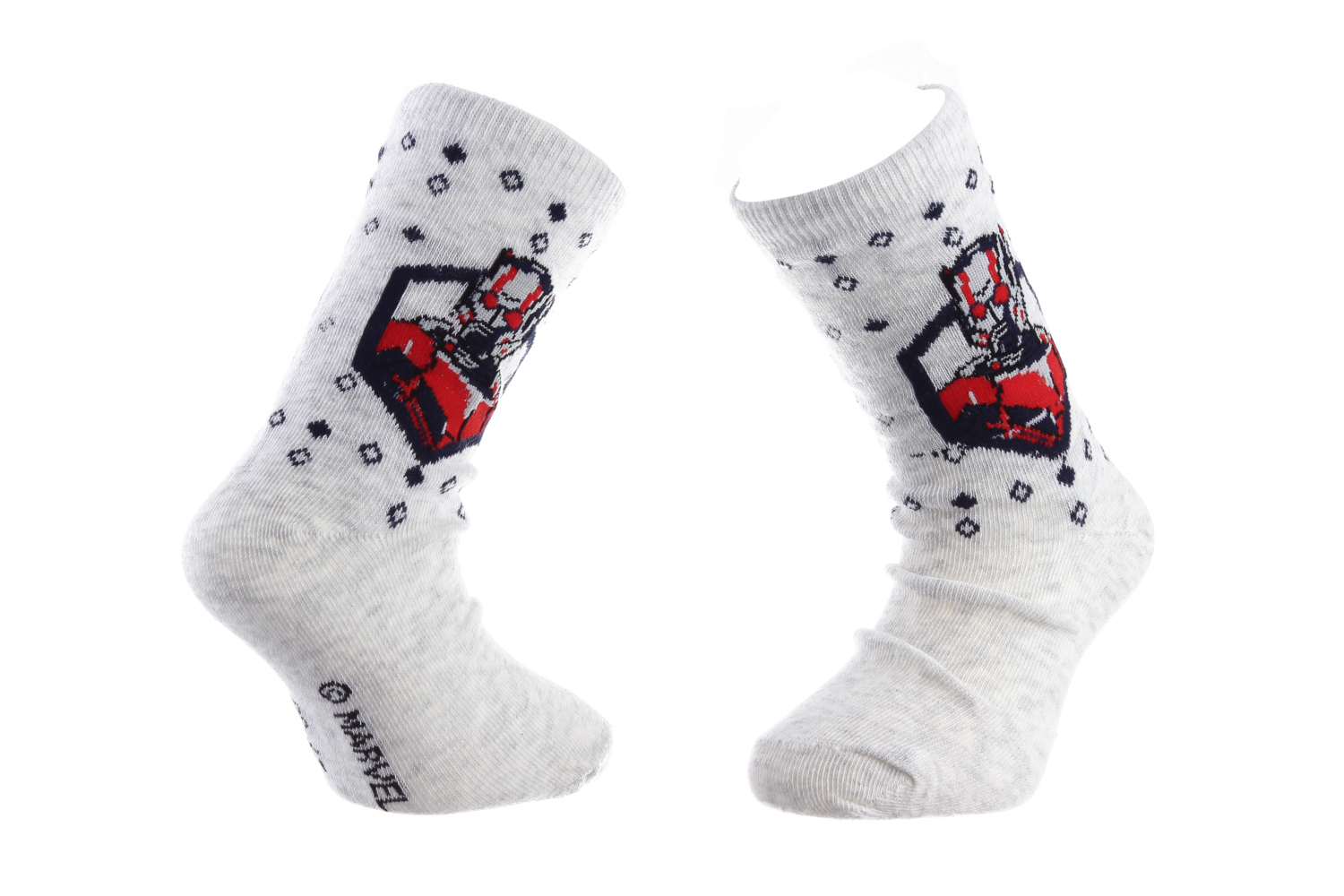 Шкарпетки дитячі Marvel Buste + Damier De Points 83895348-7 31-34 світло-сірі