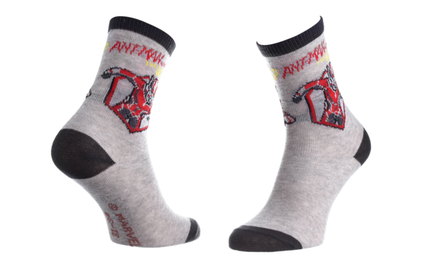 Шкарпетки дитячі Marvel Buste Ant-Man 83895248-3 27-30 світло-сірі фото