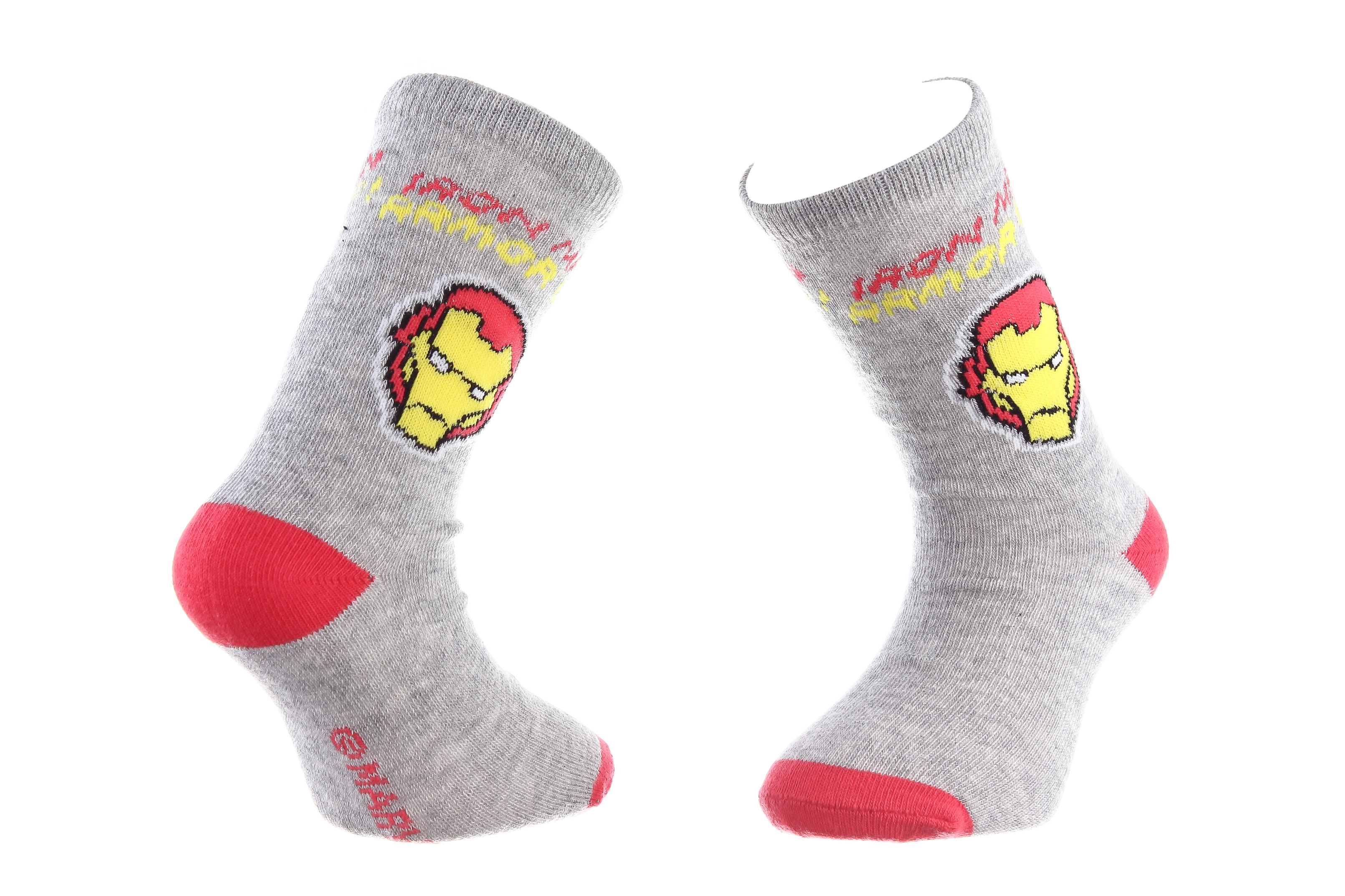 Шкарпетки дитячі Marvel Iron Man 83899320-5 31-34 світло-сірі фото1