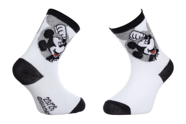 Шкарпетки дитячі Disney Mickey Vainqueur 43891247-2 23-26 білі фото