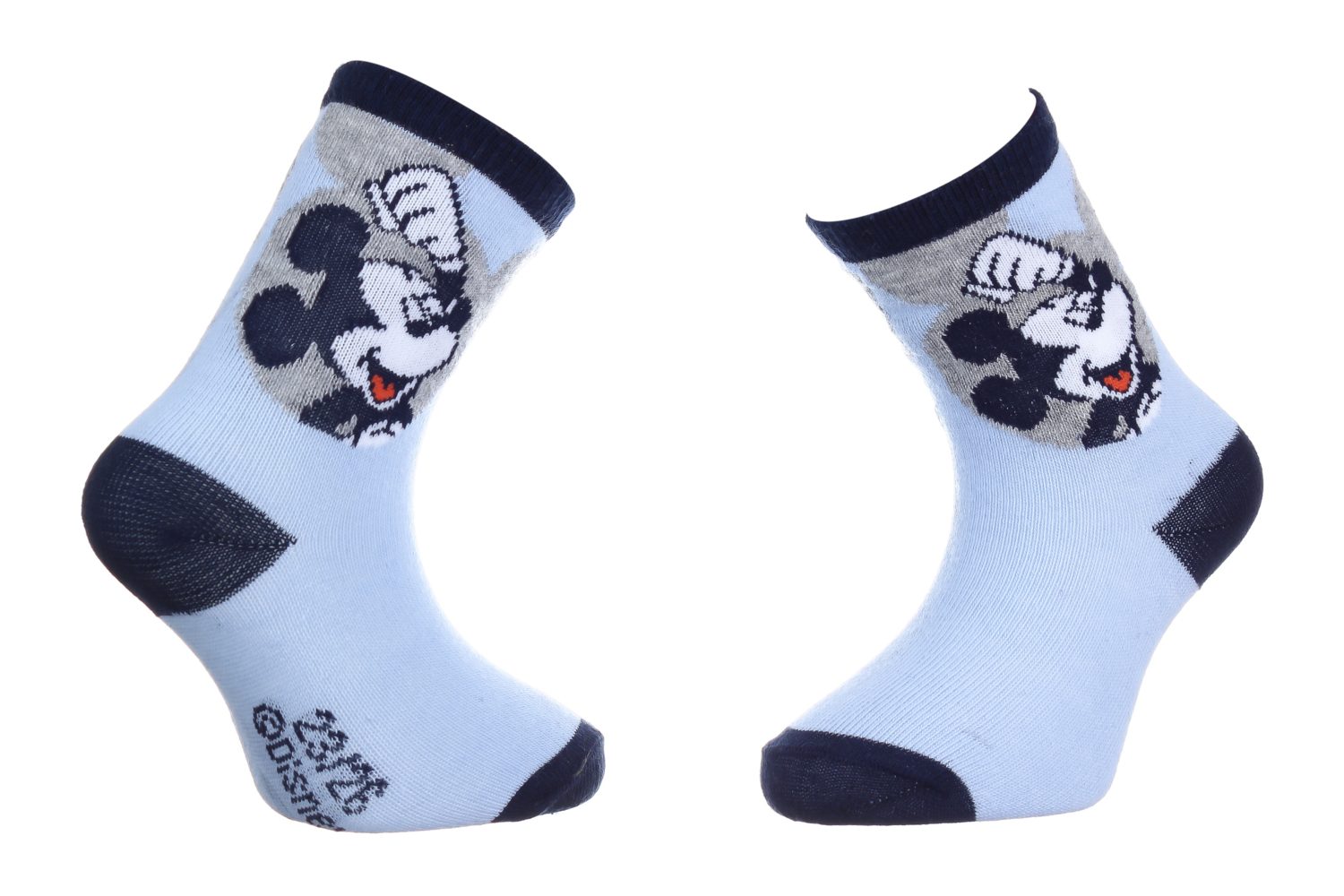 Шкарпетки дитячі Disney Mickey Vainqueur 43891247-1 19-22 світло-блакитні