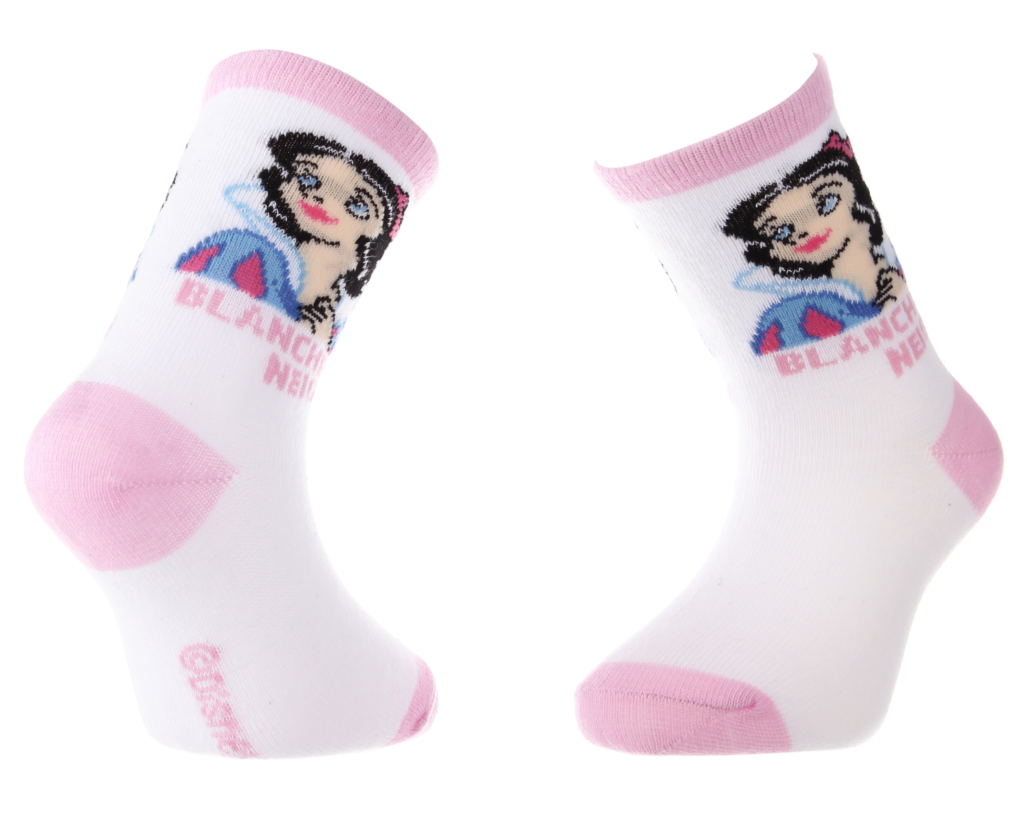 Шкарпетки дитячі Disney Princess Blanche Neige 43891047-6 19-22 рожеві/сірі