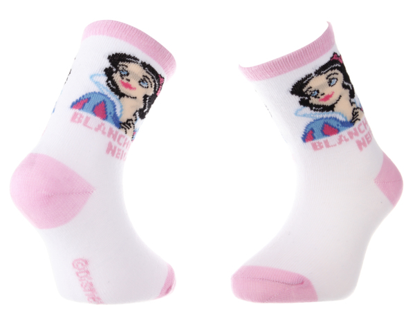 Шкарпетки дитячі Disney Princess Blanche Neige 43891047-6 23-26 рожеві/сірі фото