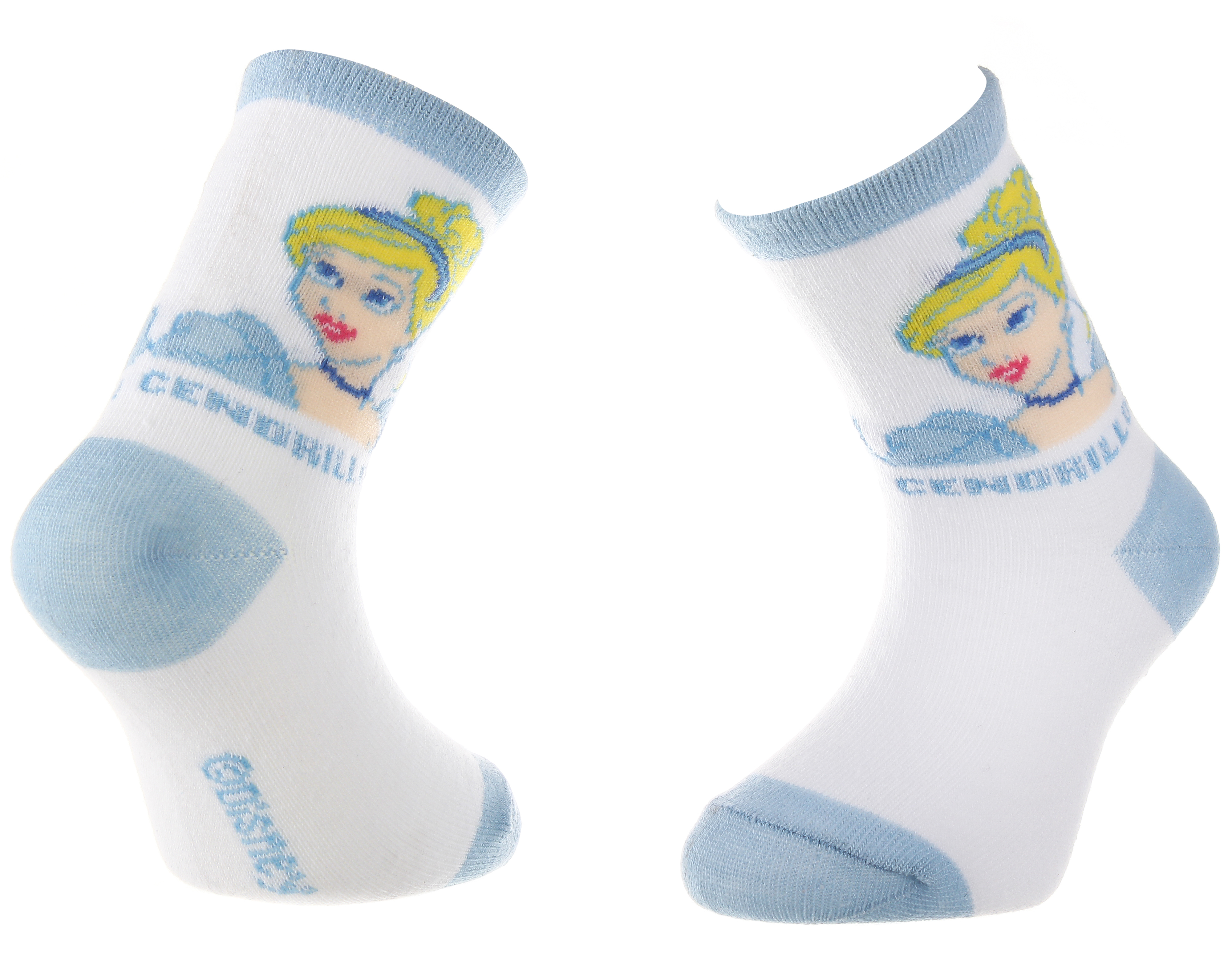 Шкарпетки дитячі Disney Princess Cendrillon 43891047-1 23-26 блакитні фото1