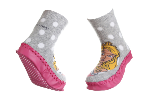 Шкарпетки дитячі Disney Princess Fuchsia 32051391-1 31-35 світло-сірі фото
