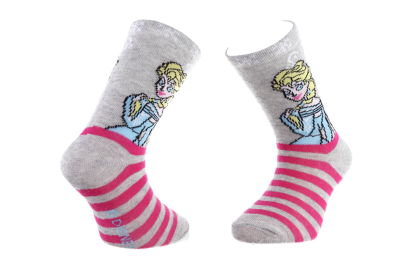 Шкарпетки дитячі Disney Princess Tete Elsa 83841644-5 35-38 світло-сірі фото