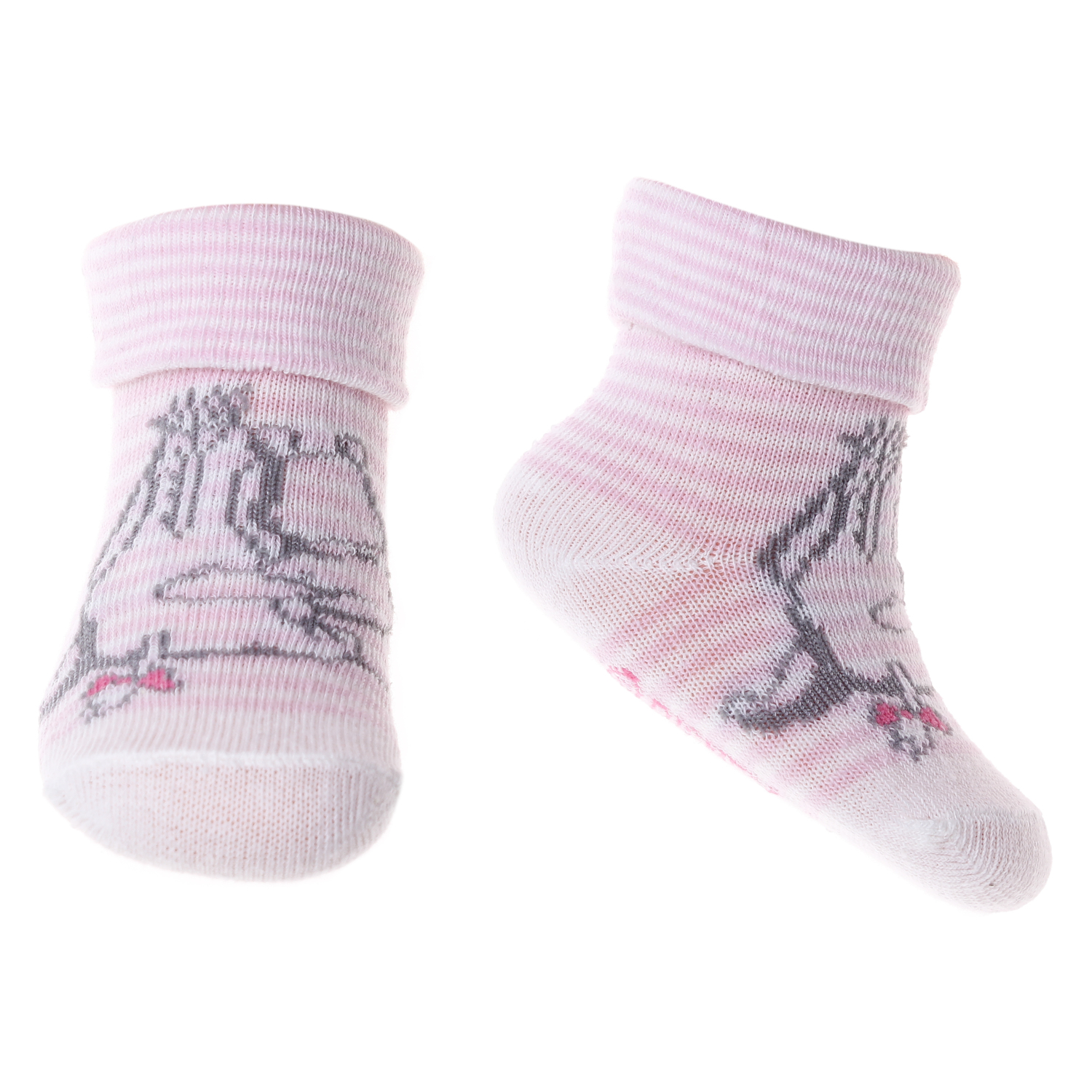 Шкарпетки дитячі Disney Mickey Fille Ao Tete 43890964-2 0-6 рожеві