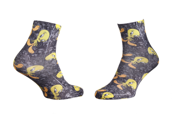 Шкарпетки дитячі Lapins Cretins Tweety Jambes Croisees 17890935-2 36-41 чорні фото