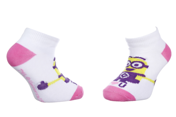 Шкарпетки дитячі Minions Bras Ouverts 83890431-4 35-38 білі/рожеві фото