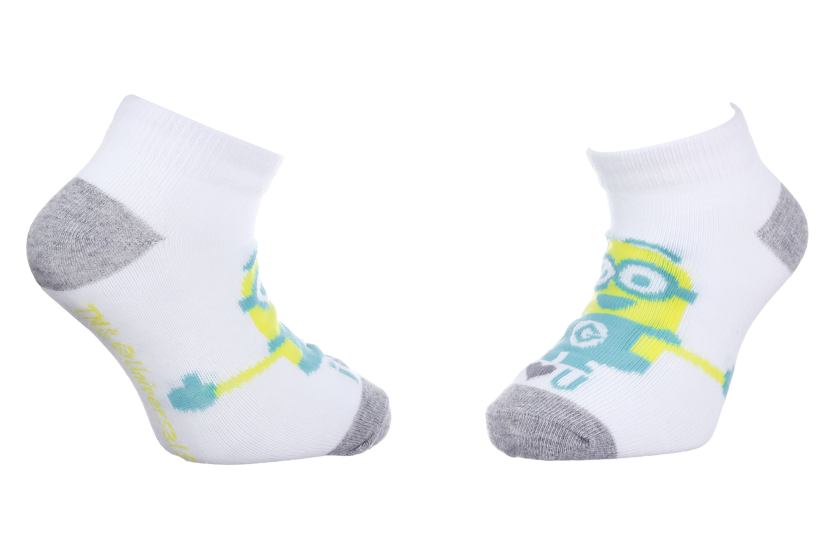 Шкарпетки дитячі Minions Bras Ouverts 83890431-3 31-34 білі/сірі фото1