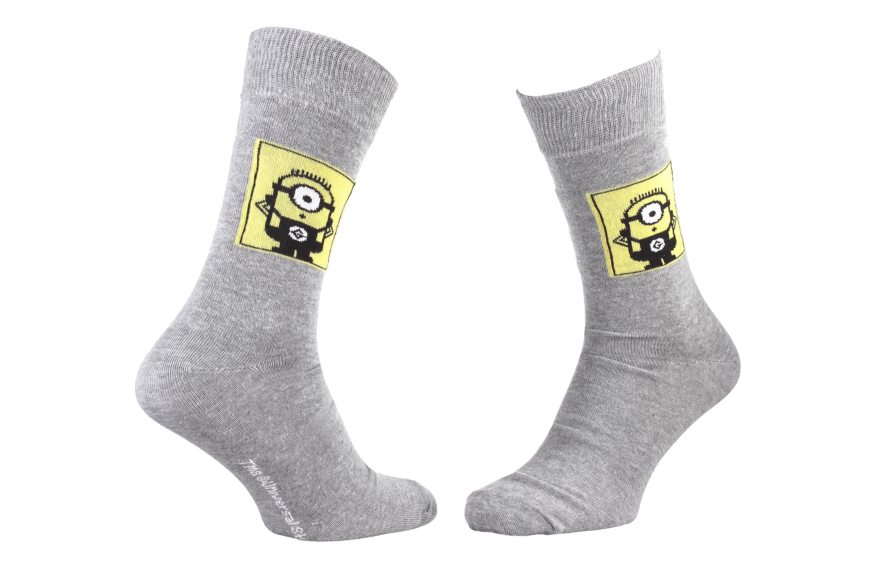 Шкарпетки дитячі Minions Dans Carre 93153667-6 39-42 світло-сірі фото1