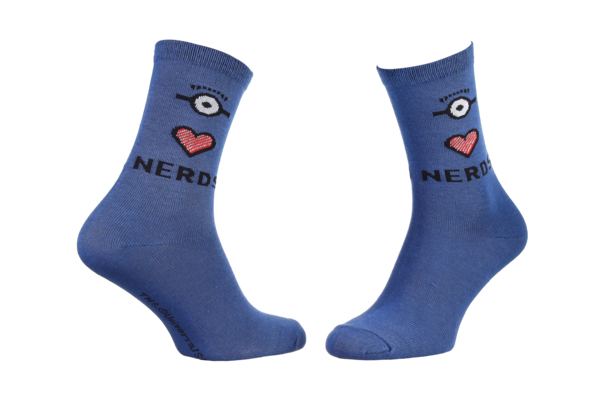 Шкарпетки дитячі Minions Coeur 13890131-2 36-41 джинсові фото