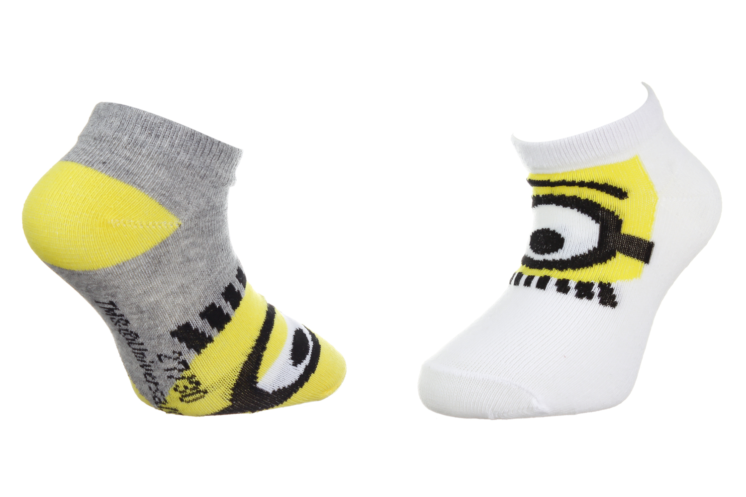 Набір шкарпеток дитячих Minions Socks 36775-1 27-30 2 шт сірі/білі