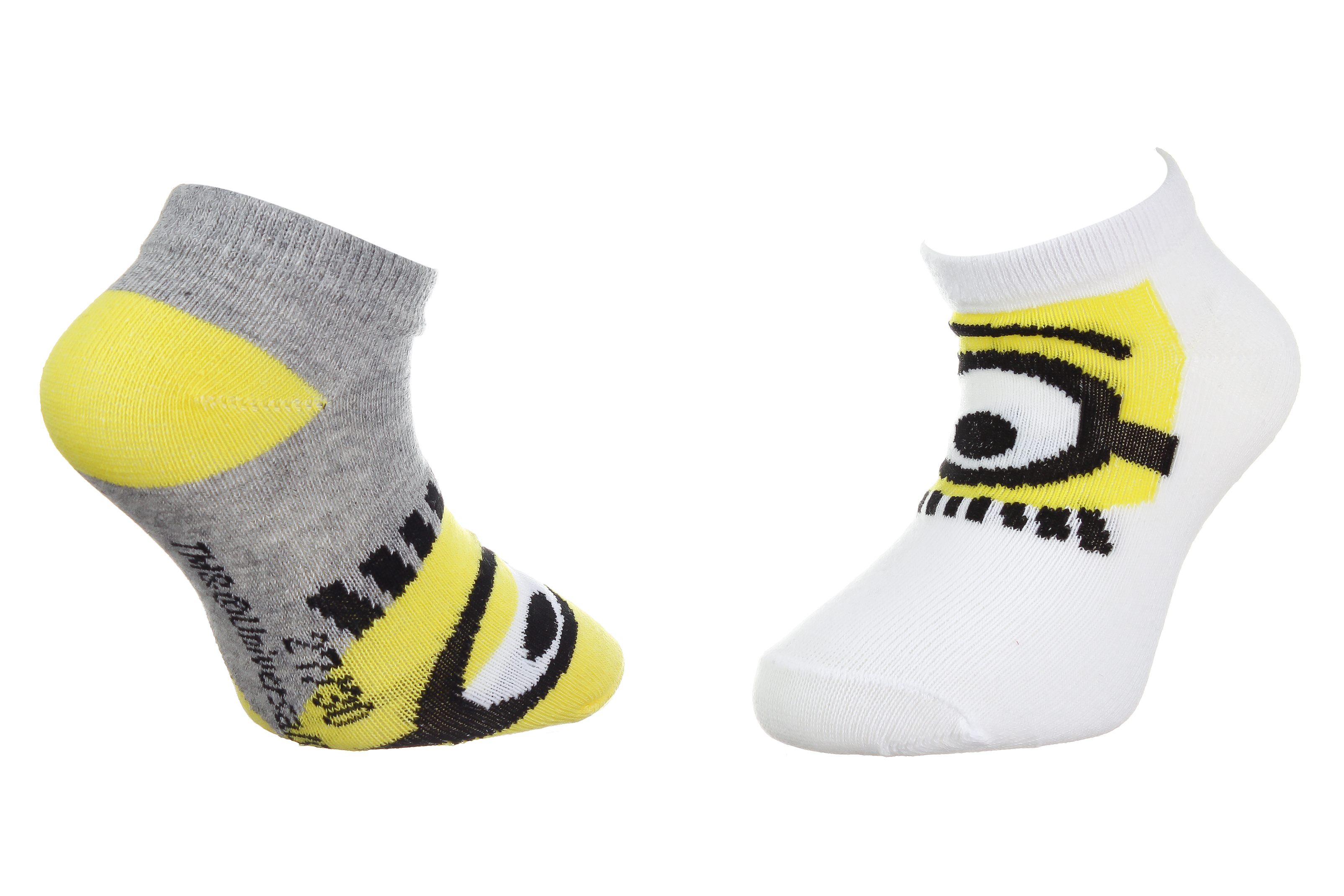 Набір шкарпеток дитячих Minions Socks 36775-1 27-30 2 шт сірі/білі фото1