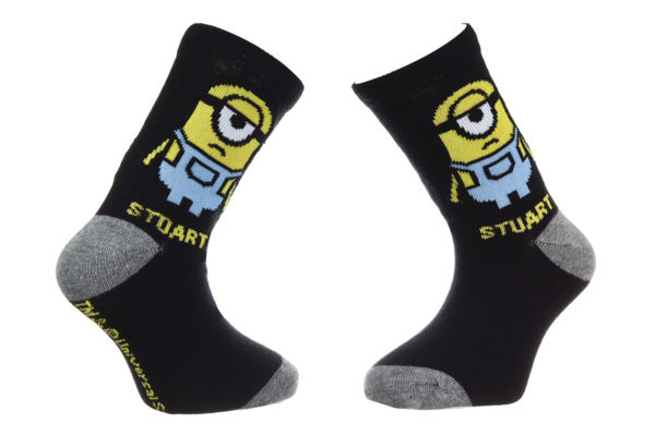 Шкарпетки дитячі Minions Stuart 35124-1 31-34 рожеві фото