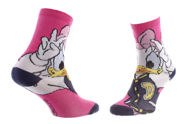 Шкарпетки дитячі Disney Minnie Daisy Mains Serrees 83153531-4 31-35 темно-рожеві фото