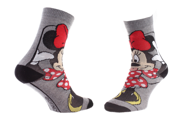 Шкарпетки дитячі Disney Minnie Main Devant Bouche 83153531-6 31-35 сірі фото