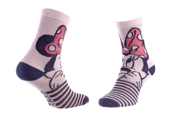 Шкарпетки дитячі Disney Minnie Tire Langue 83153531-7 27-30 світло-сірі фото