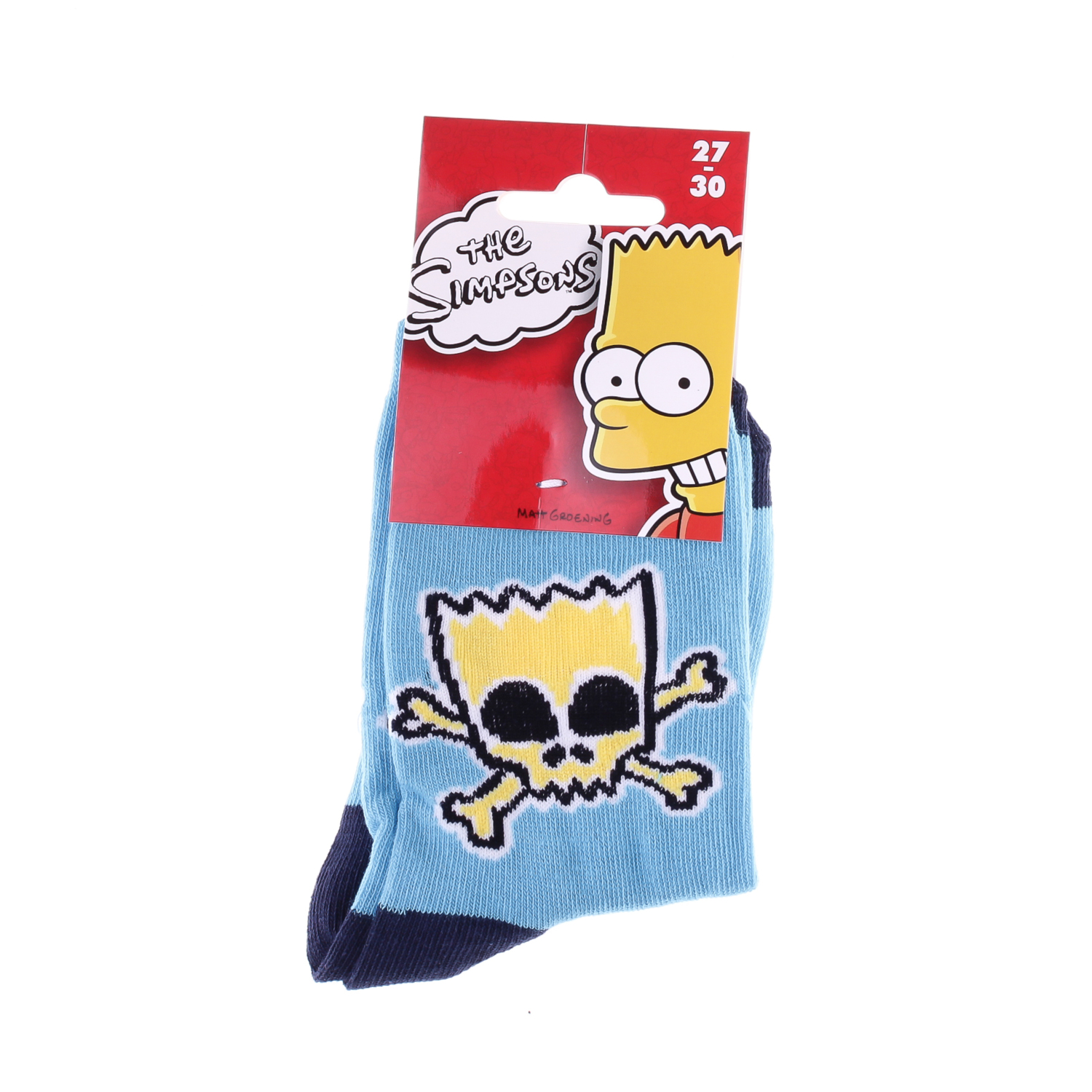 Шкарпетки дитячі Simpson Bart Tete De Mort 83897612-5 31-34 блакитні