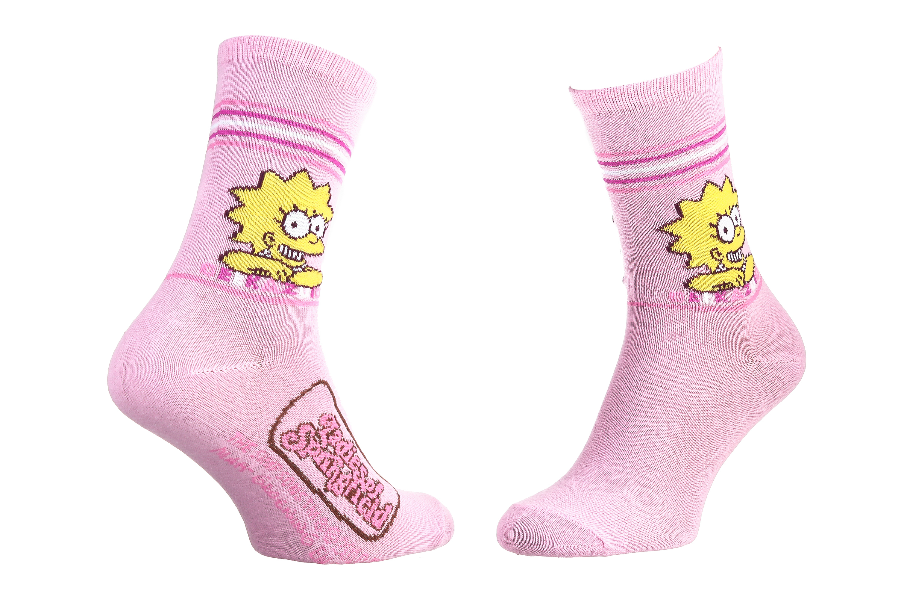 Шкарпетки дитячі Simpson Lisa Geekazoid 13057681-7 35 - 41 рожеві фото1