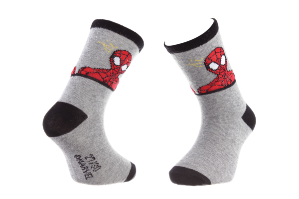 Шкарпетки дитячі Spider Man Buste Spiderman 83892247-3 23-26 світло-сірі фото