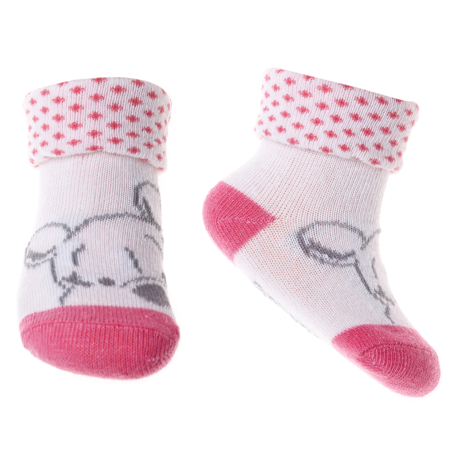 Шкарпетки дитячі Winnie Fille Et Pois Sur Revers 43890964-4 6 -12 сіро-жовті