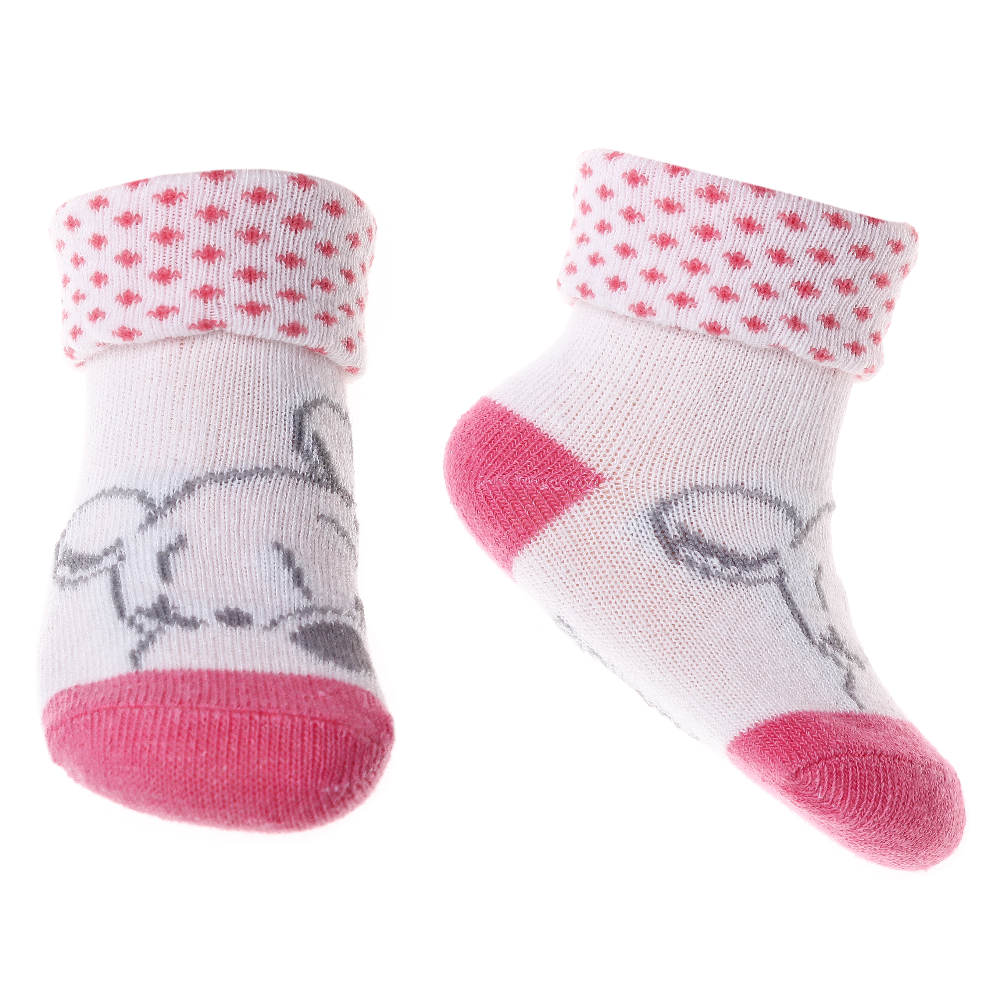 Шкарпетки дитячі Winnie Fille Et Pois Sur Revers 43890964-4 6 -12 сіро-жовті фото1