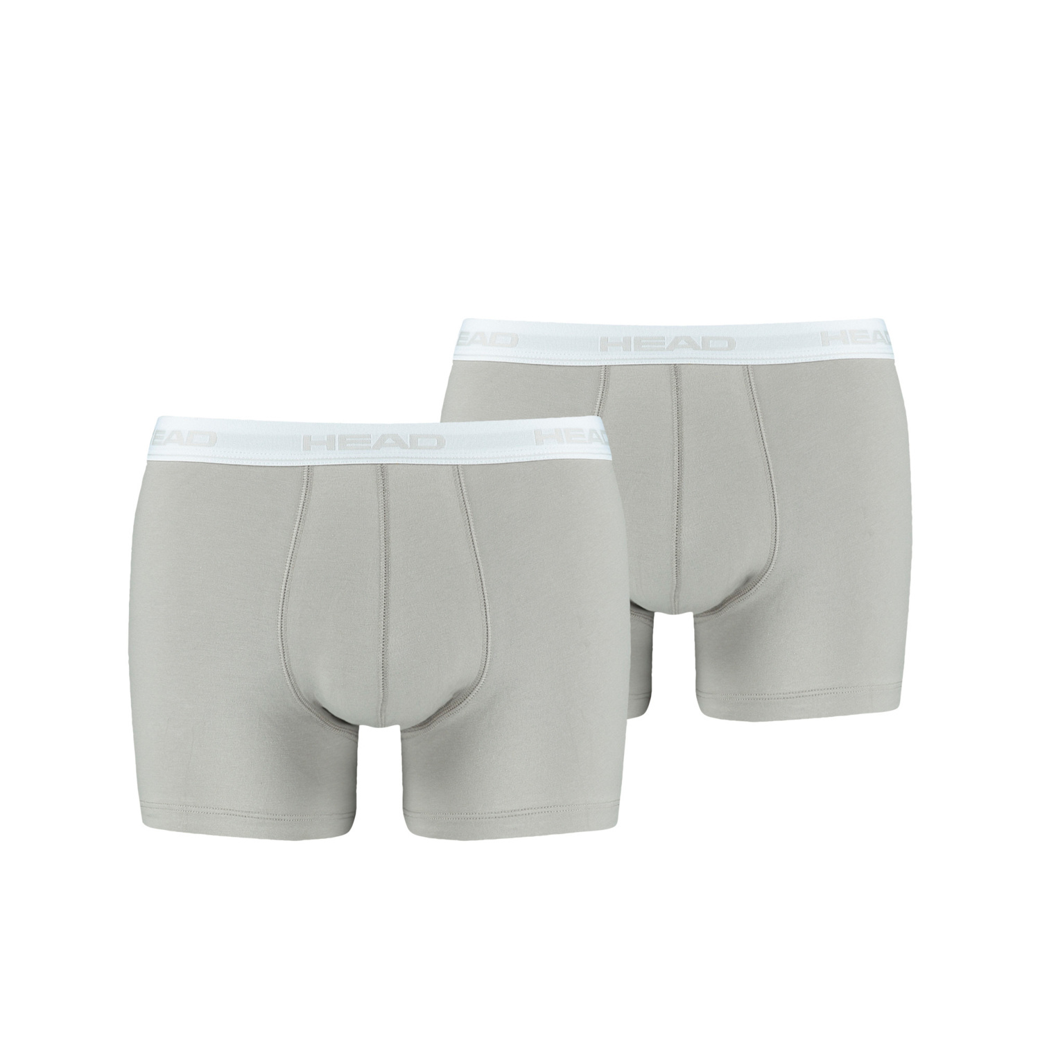 Набор трусов-боксеров мужских Head Basic Boxer 2P 841001001-400 S 2 шт светло-серые
