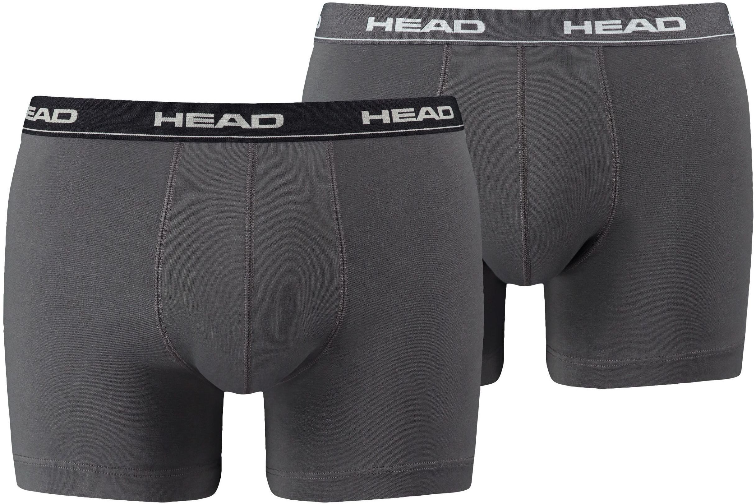 Набор трусов-боксеров мужских Head Basic Boxer 2P 841001001-415 S 2 шт серые фото 1