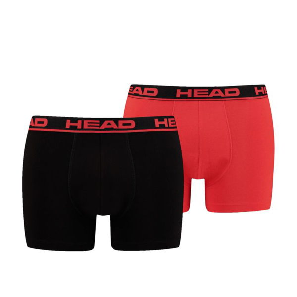 

Набор трусов-боксеров мужских Head Basic Boxer 2P 701202741-020 L 2 шт красные/черные