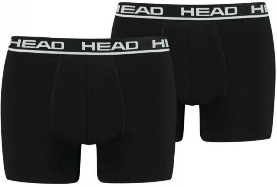 Набор трусов-боксеров мужских Head Basic Boxer 2P 701202741-005 S 2 шт черные фото1